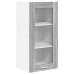 Casa si Gradina - Mobilier - Comode si corpuri - Corpuri bucatarie - Dulap suspendat cu raft Riga 2 pcs Gri Sonoma 40 x 31 x 80 cm - Infinity.ro