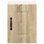 Casa si Gradina - Mobilier - Comode si corpuri - Corpuri bucatarie - Dulap suspendat de bucatarie cu raft cu usa 2 pcs Stejar Sonoma - Infinity.ro