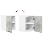 Casa si Gradina - Mobilier - Comode si corpuri - Corpuri bucatarie - Dulap suspendat cu raft Riga Gri beton si Alb 30 x 31 x 40 cm - Infinity.ro