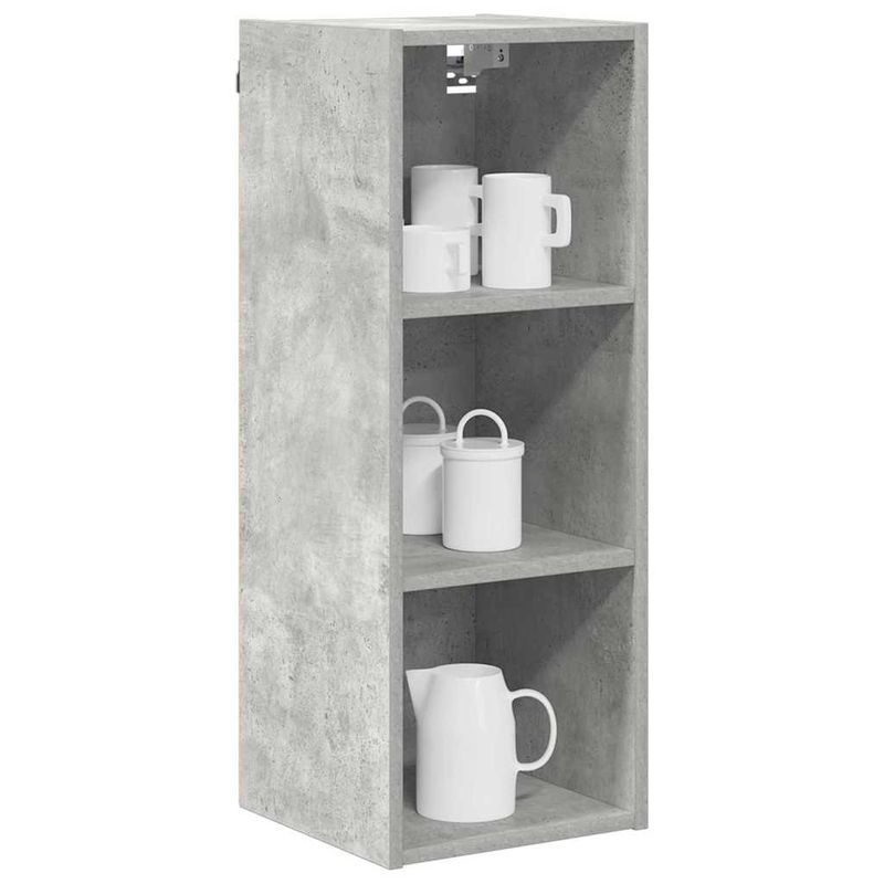 Casa si Gradina - Mobilier - Comode si corpuri - Corpuri bucatarie - Dulap suspendat cu raft Riga Gri din beton 30 x 29,5 x 80 cm - Infinity.ro