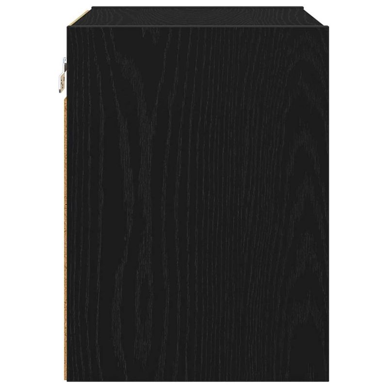 Casa si Gradina - Mobilier - Comode si corpuri - Corpuri bucatarie - Dulap suspendat cu raft Riga Stejar Negru 40 x 29,5 x 40 cm - Infinity.ro