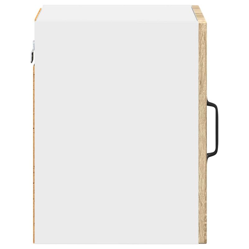 Casa si Gradina - Mobilier - Comode si corpuri - Corpuri bucatarie - Dulap suspendat de bucatarie cu raft cu usa 2 pcs Stejar Sonoma - Infinity.ro