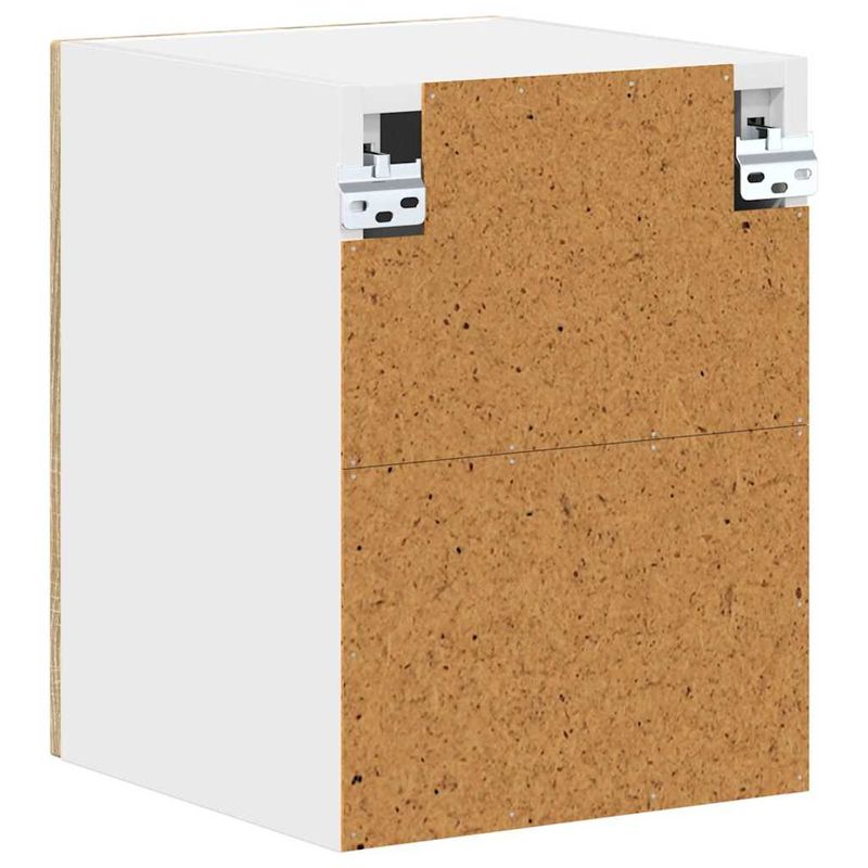 Casa si Gradina - Mobilier - Comode si corpuri - Corpuri bucatarie - Dulap suspendat de bucatarie cu raft cu usa 2 pcs Stejar Sonoma - Infinity.ro