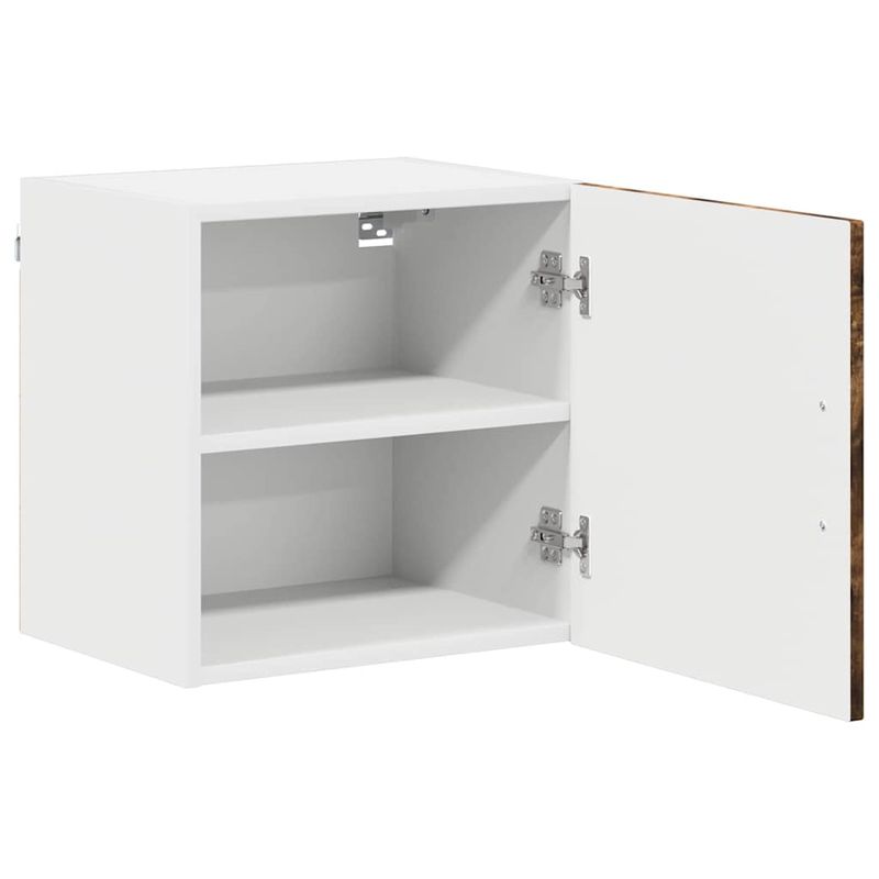 Casa si Gradina - Mobilier - Comode si corpuri - Corpuri bucatarie - Dulap suspendat de bucatarie cu raft 2 pcs Stejar fumuriu - Infinity.ro