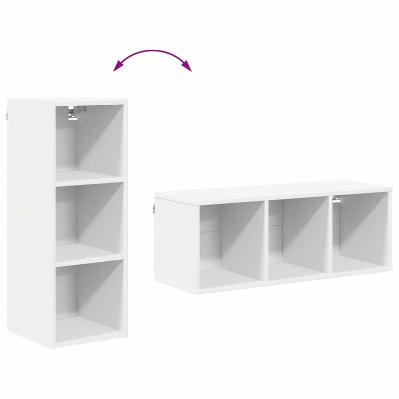 Casa si Gradina - Mobilier - Comode si corpuri - Corpuri bucatarie - Dulap suspendat Riga Alb 30 x 29,5 x 80 cm Lemn compozit - Infinity.ro