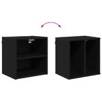 Casa si Gradina - Mobilier - Comode si corpuri - Corpuri bucatarie - Dulap suspendat cu raft Riga Stejar Negru 40 x 29,5 x 40 cm - Infinity.ro