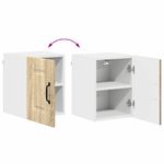 Casa si Gradina - Mobilier - Comode si corpuri - Corpuri bucatarie - Dulap suspendat de bucatarie cu raft cu usa 2 pcs Stejar Sonoma - Infinity.ro