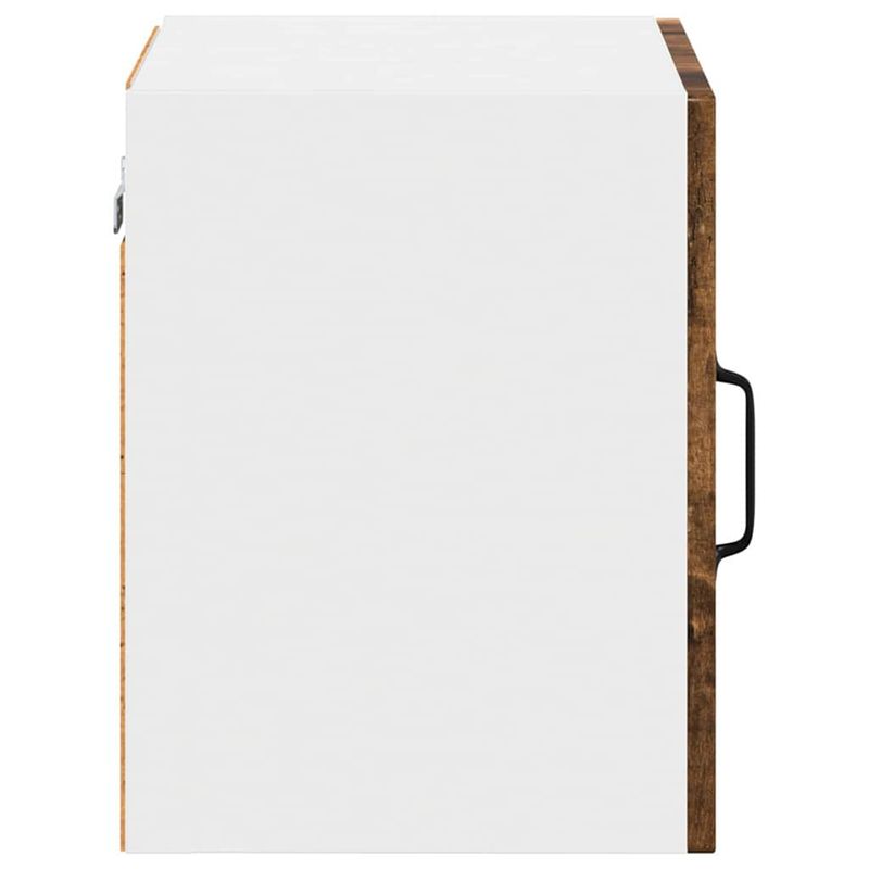 Casa si Gradina - Mobilier - Comode si corpuri - Corpuri bucatarie - Dulap suspendat de bucatarie cu raft 2 pcs Stejar fumuriu - Infinity.ro
