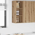 Casa si Gradina - Mobilier - Comode si corpuri - Corpuri bucatarie - Dulap suspendat cu raft Riga Stejar Artizanal 30 x 29,5 x 80 cm - Infinity.ro