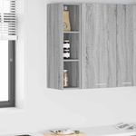 Casa si Gradina - Mobilier - Comode si corpuri - Corpuri bucatarie - Dulap suspendat Riga Gri Sonoma 20 x 29,5 x 80 cm Lemn compozit - Infinity.ro