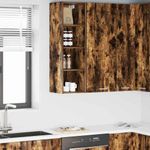 Casa si Gradina - Mobilier - Comode si corpuri - Corpuri bucatarie - Dulap suspendat cu raft Riga Stejar fumuriu 30 x 29,5 x 100 cm - Infinity.ro