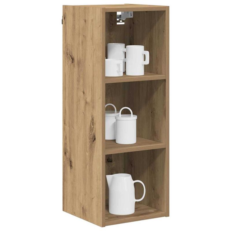 Casa si Gradina - Mobilier - Comode si corpuri - Corpuri bucatarie - Dulap suspendat cu raft Riga Stejar Artizanal 30 x 29,5 x 80 cm - Infinity.ro