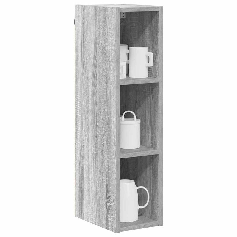 Casa si Gradina - Mobilier - Comode si corpuri - Corpuri bucatarie - Dulap suspendat Riga Gri Sonoma 20 x 29,5 x 80 cm Lemn compozit - Infinity.ro