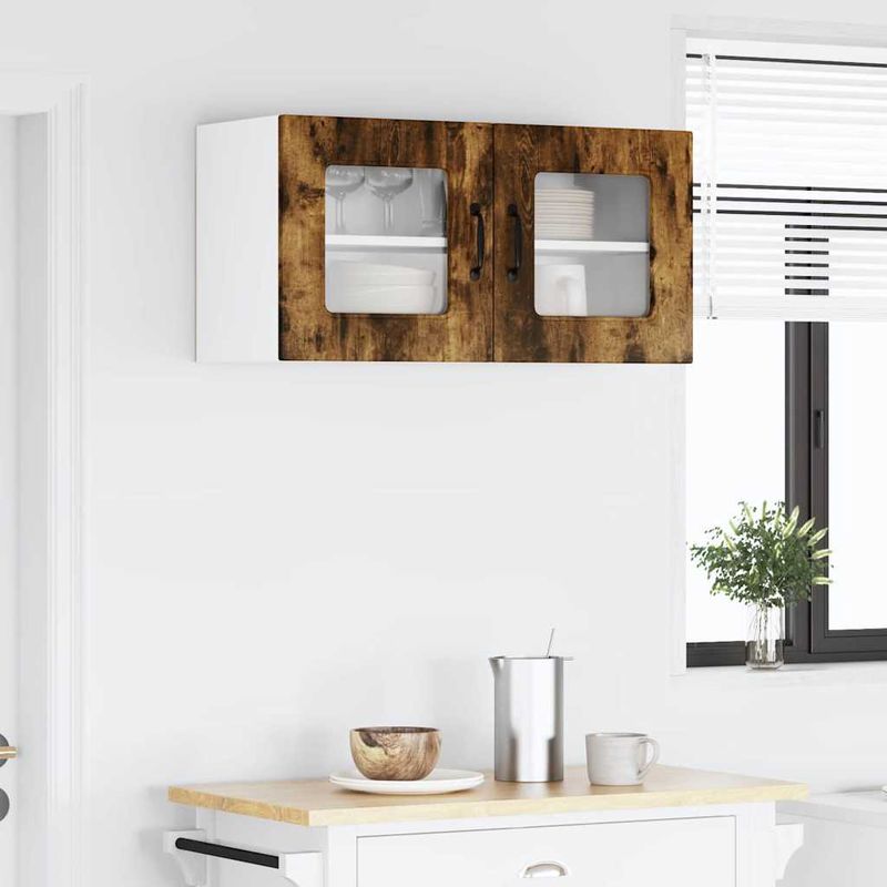 Casa si Gradina - Mobilier - Comode si corpuri - Corpuri bucatarie - Dulap suspendat de bucatarie Stejar fumuriu 80 x 31 x 40 cm - Infinity.ro