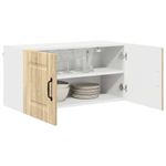 Casa si Gradina - Mobilier - Comode si corpuri - Corpuri bucatarie - Dulap suspendat de bucatarie Stejar Sonoma 80 x 31 x 40 cm - Infinity.ro