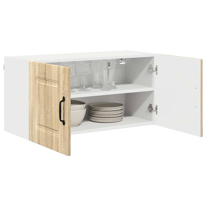 Casa si Gradina - Mobilier - Comode si corpuri - Corpuri bucatarie - Dulap suspendat de bucatarie Stejar Sonoma 80 x 31 x 40 cm - Infinity.ro