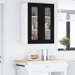 Casa si Gradina - Mobilier - Comode si corpuri - Corpuri bucatarie - Dulap suspendat de bucatarie cu raft Negru 60 x 31 x 80 cm - Infinity.ro