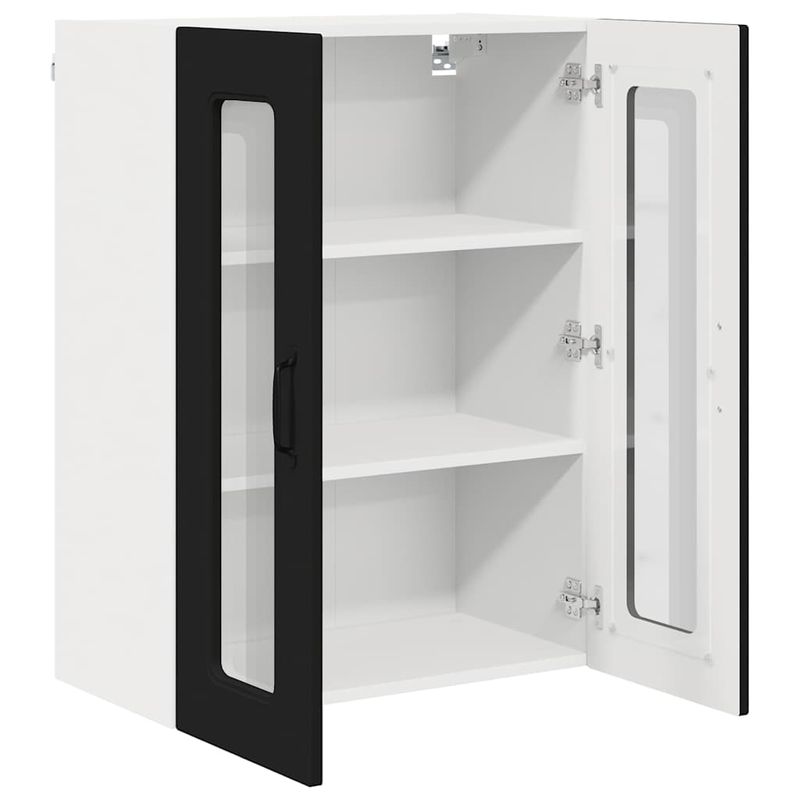 Casa si Gradina - Mobilier - Comode si corpuri - Corpuri bucatarie - Dulap suspendat de bucatarie cu raft Negru 60 x 31 x 80 cm - Infinity.ro