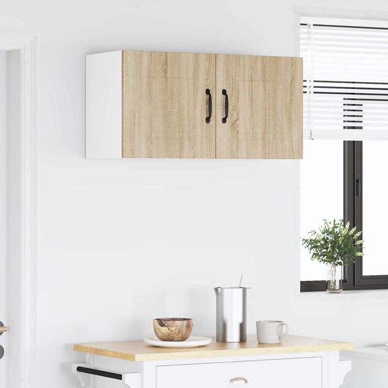 Casa si Gradina - Mobilier - Comode si corpuri - Corpuri bucatarie - Dulap suspendat de bucatarie Stejar Sonoma 80 x 31 x 40 cm - Infinity.ro