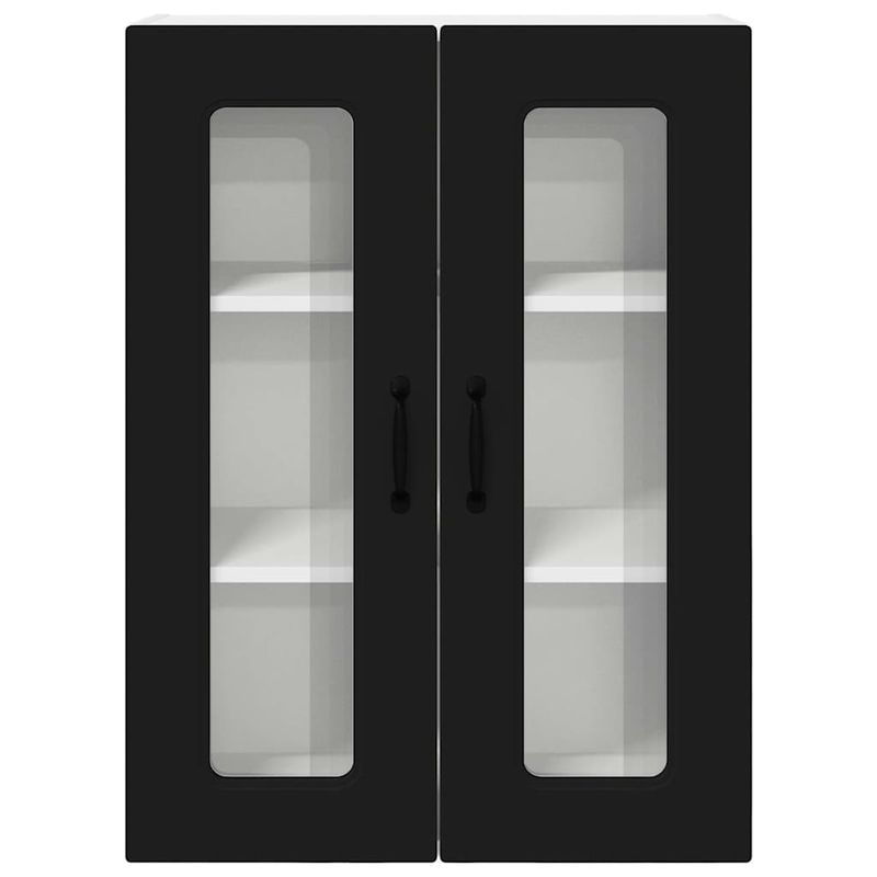 Casa si Gradina - Mobilier - Comode si corpuri - Corpuri bucatarie - Dulap suspendat de bucatarie cu raft Negru 60 x 31 x 80 cm - Infinity.ro