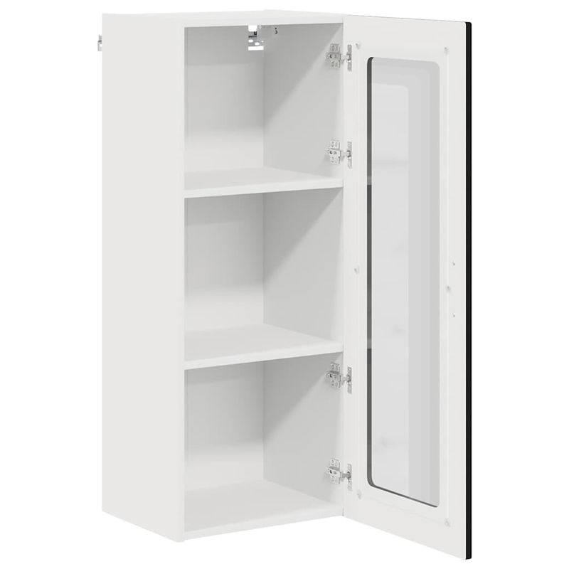 Casa si Gradina - Mobilier - Comode si corpuri - Corpuri bucatarie - Dulap suspendat de bucatarie cu raft Negru 40 x 31 x 100 cm - Infinity.ro
