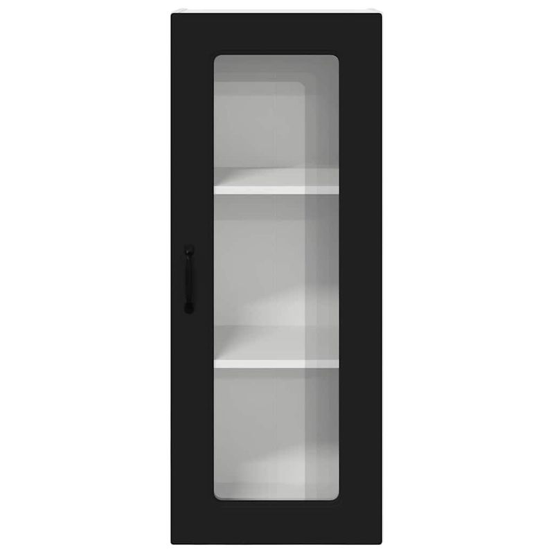 Casa si Gradina - Mobilier - Comode si corpuri - Corpuri bucatarie - Dulap suspendat de bucatarie cu raft Negru 40 x 31 x 100 cm - Infinity.ro