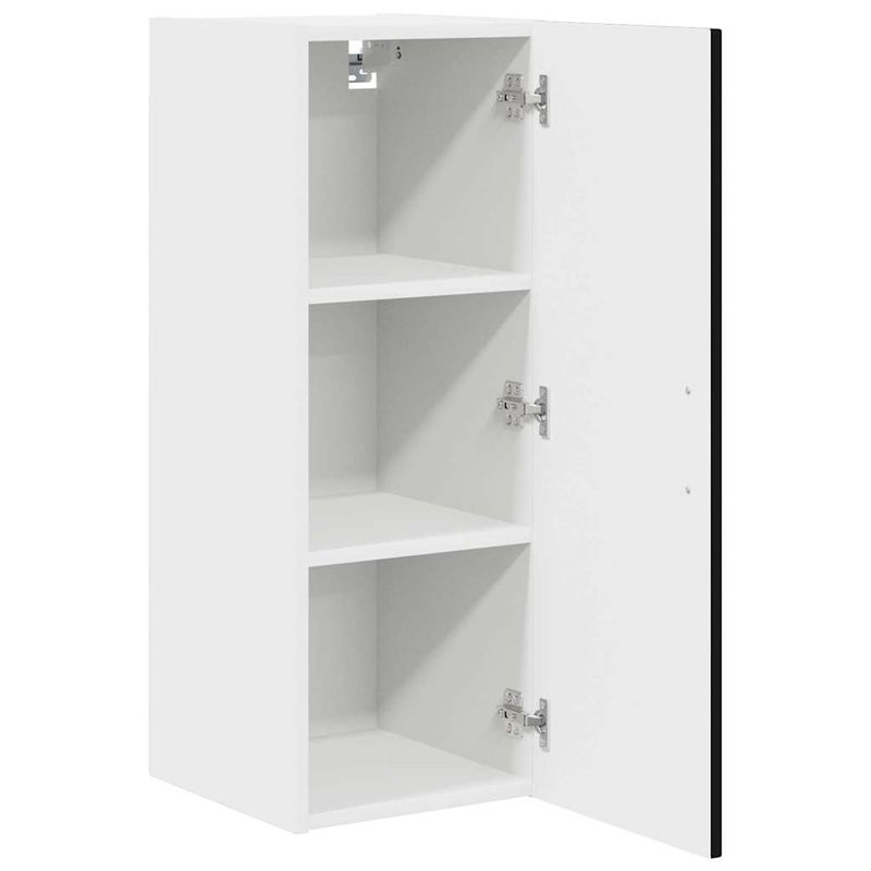 Casa si Gradina - Mobilier - Comode si corpuri - Corpuri bucatarie - Dulap suspendat de bucatarie cu raft Negru 30 x 31 x 80 cm - Infinity.ro