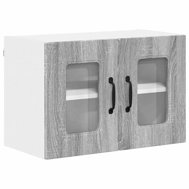 Casa si Gradina - Mobilier - Comode si corpuri - Corpuri bucatarie - Dulap suspendat de bucatarie 2 pcs Gri Sonoma 60 x 31 x 40 cm - Infinity.ro