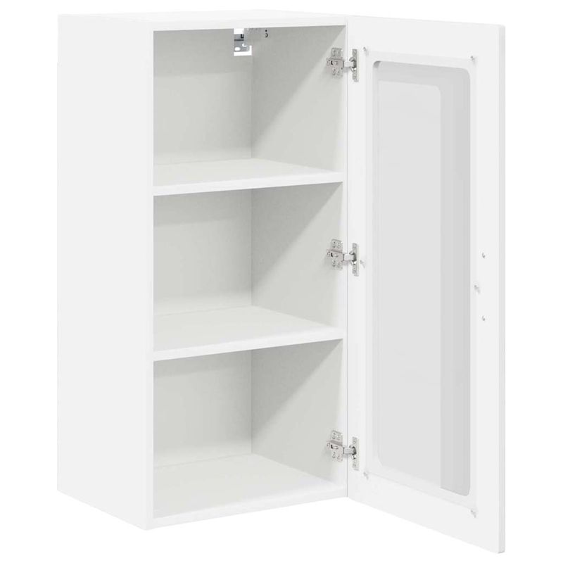 Casa si Gradina - Mobilier - Comode si corpuri - Corpuri bucatarie - Dulap suspendat de bucatarie 2 pcs Alb lucios 40 x 31 x 80 cm - Infinity.ro