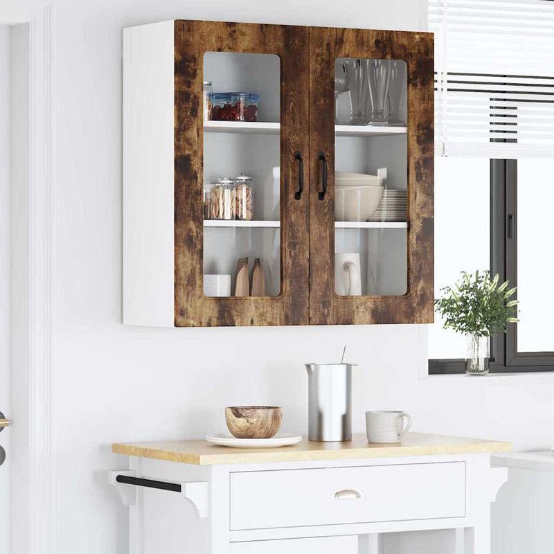 Casa si Gradina - Mobilier - Comode si corpuri - Corpuri bucatarie - Dulap suspendat de bucatarie Stejar fumuriu 80 x 31 x 80 cm - Infinity.ro