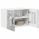 Casa si Gradina - Mobilier - Comode si corpuri - Corpuri bucatarie - Dulap suspendat de bucatarie cu raft cu usa 2 pcs Gri din beton - Infinity.ro