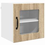 Casa si Gradina - Mobilier - Comode si corpuri - Corpuri bucatarie - Dulap suspendat de bucatarie cu raft 2 pcs Stejar Sonoma - Infinity.ro