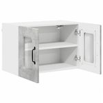 Casa si Gradina - Mobilier - Comode si corpuri - Corpuri bucatarie - Dulap suspendat de bucatarie cu raft cu usa 2 pcs Gri din beton - Infinity.ro