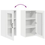 Casa si Gradina - Mobilier - Comode si corpuri - Corpuri bucatarie - Dulap suspendat de bucatarie 2 pcs Alb lucios 40 x 31 x 80 cm - Infinity.ro