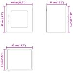 Casa si Gradina - Mobilier - Comode si corpuri - Corpuri bucatarie - Dulap suspendat de bucatarie cu raft 2 pcs Stejar Sonoma - Infinity.ro