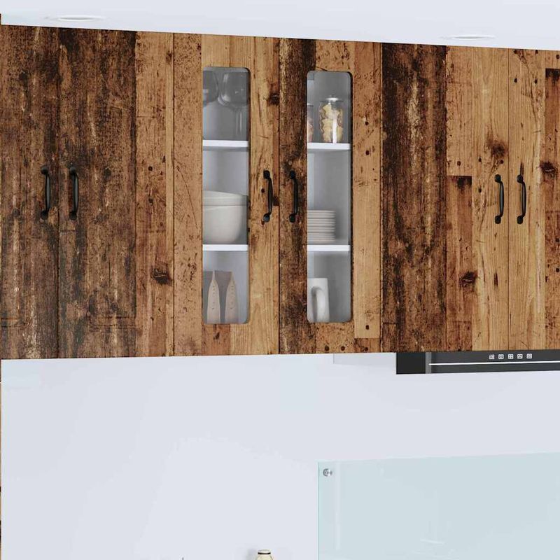 Casa si Gradina - Mobilier - Comode si corpuri - Corpuri bucatarie - Dulap suspendat de bucatarie cu raft Lemn Vechi 60 x 31 x 80 cm - Infinity.ro