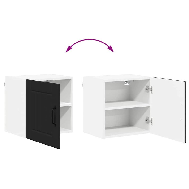 Casa si Gradina - Mobilier - Comode si corpuri - Corpuri bucatarie - Dulap suspendat de bucatarie 2 pcs Negru 40 x 31 x 40 cm - Infinity.ro