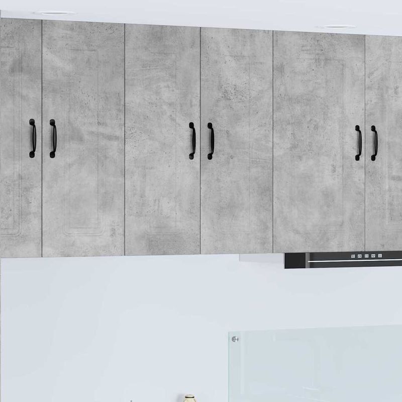 Casa si Gradina - Mobilier - Comode si corpuri - Corpuri bucatarie - Dulap suspendat de bucatarie Gri din beton 30 x 31 x 80 cm - Infinity.ro