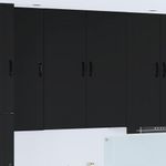 Casa si Gradina - Mobilier - Comode si corpuri - Corpuri bucatarie - Dulap suspendat de bucatarie cu raft Negru 80 x 31 x 100 cm - Infinity.ro