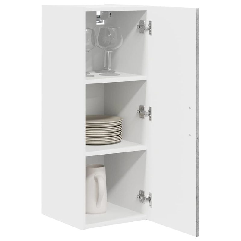 Casa si Gradina - Mobilier - Comode si corpuri - Corpuri bucatarie - Dulap suspendat de bucatarie Gri din beton 30 x 31 x 80 cm - Infinity.ro