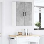 Casa si Gradina - Mobilier - Comode si corpuri - Corpuri bucatarie - Dulap suspendat de bucatarie Gri din beton 30 x 31 x 80 cm - Infinity.ro
