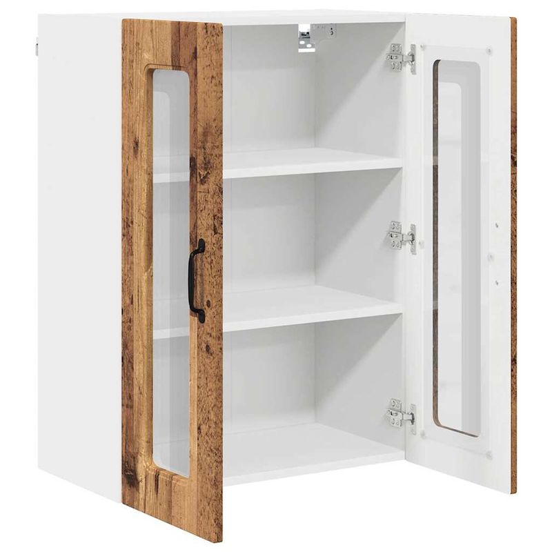 Casa si Gradina - Mobilier - Comode si corpuri - Corpuri bucatarie - Dulap suspendat de bucatarie cu raft Lemn Vechi 60 x 31 x 80 cm - Infinity.ro