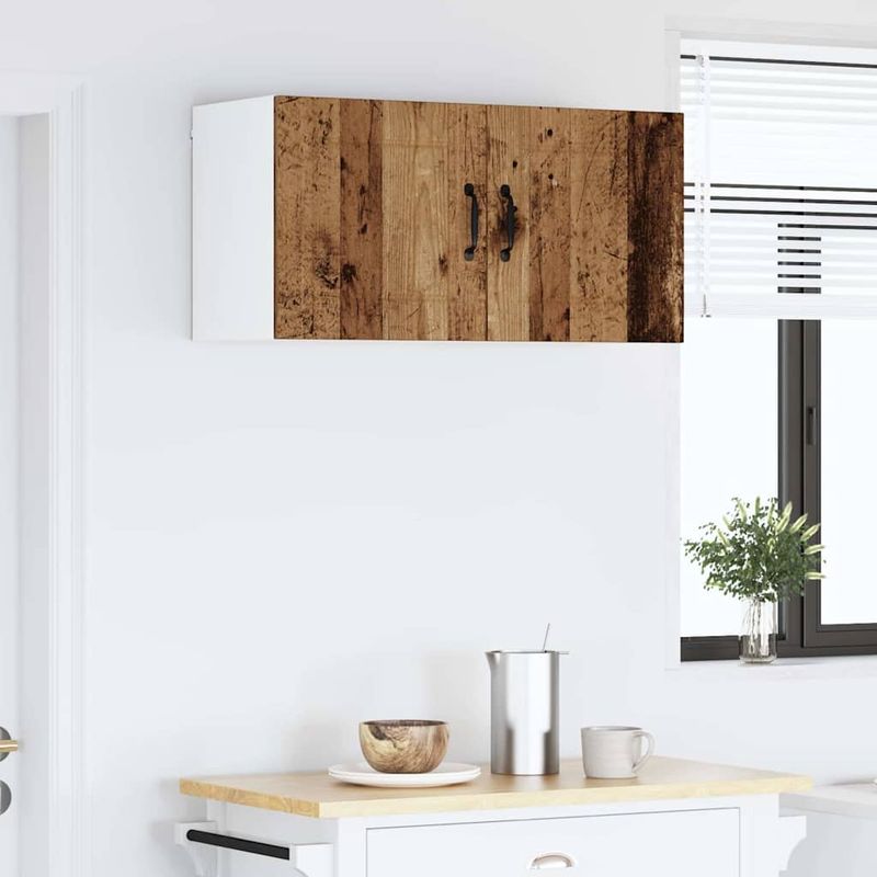 Casa si Gradina - Mobilier - Comode si corpuri - Corpuri bucatarie - Dulap suspendat de bucatarie cu raft Lemn Vechi 80 x 31 x 40 cm - Infinity.ro