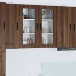 Casa si Gradina - Mobilier - Comode si corpuri - Corpuri bucatarie - Dulap suspendat de bucatarie Stejar inchis 40 x 31 x 80 cm - Infinity.ro