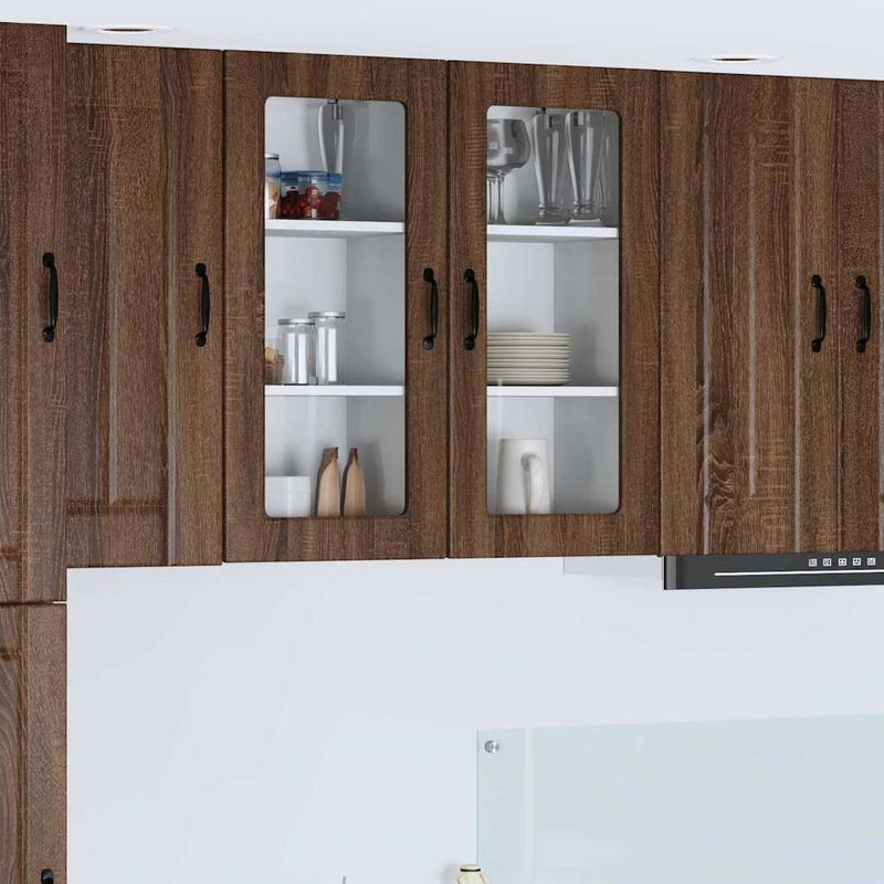 Casa si Gradina - Mobilier - Comode si corpuri - Corpuri bucatarie - Dulap suspendat de bucatarie Stejar inchis 40 x 31 x 80 cm - Infinity.ro
