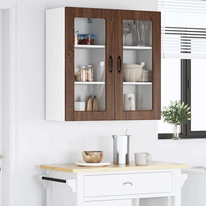 Casa si Gradina - Mobilier - Comode si corpuri - Corpuri bucatarie - Dulap suspendat de bucatarie Stejar inchis 40 x 31 x 80 cm - Infinity.ro