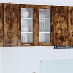 Casa si Gradina - Mobilier - Comode si corpuri - Corpuri bucatarie - Dulap suspendat Riga 2 pcs Stejar fumuriu 40 x 31 x 80 cm - Infinity.ro
