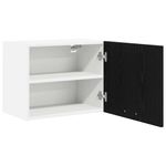 Casa si Gradina - Mobilier - Comode si corpuri - Corpuri bucatarie - Dulap suspendat Riga 2 pcs Stejar negru si Alb 50 x 31 x 40 cm - Infinity.ro