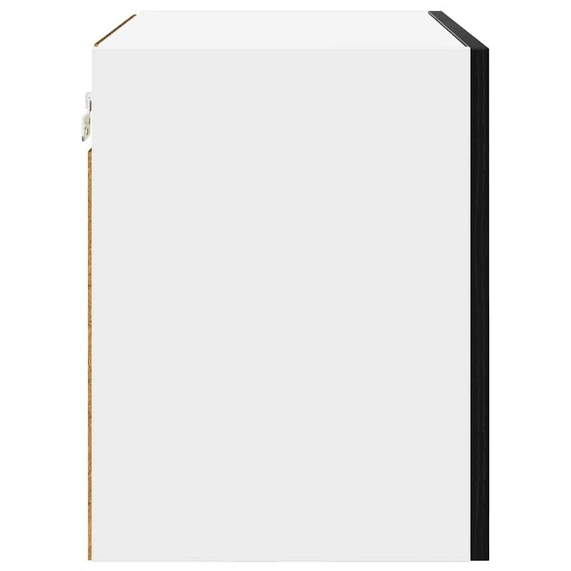 Casa si Gradina - Mobilier - Comode si corpuri - Corpuri bucatarie - Dulap suspendat Riga 2 pcs Stejar negru si Alb 50 x 31 x 40 cm - Infinity.ro
