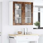 Casa si Gradina - Mobilier - Comode si corpuri - Corpuri bucatarie - Dulap suspendat Riga 2 pcs Stejar fumuriu 40 x 31 x 80 cm - Infinity.ro